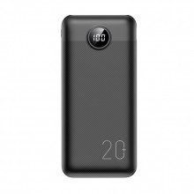 Батарея универсальная VEGER 20000mAh L20S 20W PD QC LCD black (6970453555362) (342104)