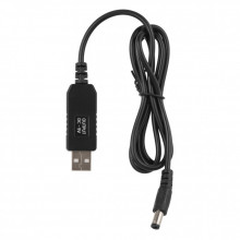 Кабель питания USB to DC 5.5x2.1mm 9V 1.0m 1.0A 2E (2E-CCAD9-BK) (261204)