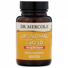 Антиоксидант Dr. Mercola Коэнзим Q10 липосомальный, 100 мг, Liposomal CoQ10, 30 капсул (MCL-01498) (307204)