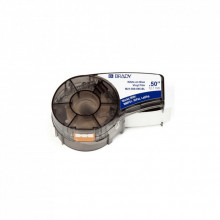 Лента для принтера этикеток Brady M21-500-595-BL, vinyl, 12.7mm/6.4m. White on Blue (M21-500-595-BL) (286304)