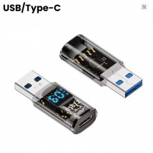 Переходник USB 3.2 AM to USB-C F 10Gbps QC 36W PD60W with display XoKo (AC-230TCU) (343304)