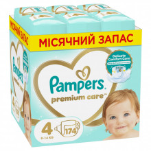 Подгузники Pampers Premium Care Розмір 4 (9-14 кг) 174 шт (8006540855935) (170804)