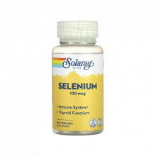 Минералы Solaray Селен, 100 мкг, Selenium, 100 вегетарианских капсул (SOR-04690) (309804)