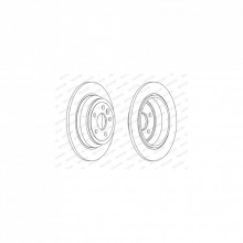 Тормозной диск FERODO DDF2607C (298904)