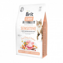 Сухой корм для кошек Brit Care Cat GF Sensitive HDigestion and Delicate Taste 2 кг (8595602540709) (323014)