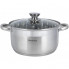 Каструля Ofenbach Casserole з нержавіючої сталі 6л зі скляною кришкою (246114)
