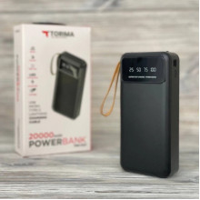 Внешний аккумулятор Power bank TORIMA TRM-1021 20000 Mah батарея зарядка Черный (343314)
