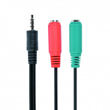 Кабель мультимедийный 3.5mm M to 2x3.5mm F 0.2m Cablexpert (CCA-417) (193614)