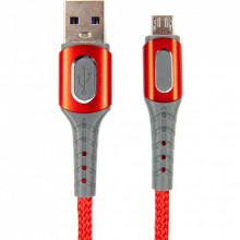 Дата кабель USB 2.0 AM to Micro 5P 1.0m red Dengos (NTK-M-LP-RED) (321814)