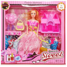 Детская кукла с нарядами "Queen Sweet" 313K44(PInk) с аксессуарами