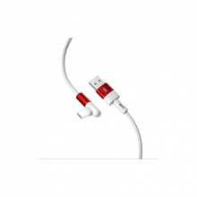 Дата кабель USB 2.0 AM to USB-C 1.0m 90° corner NB152 white XO (6920680872503) (324914)