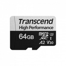 Карта памяти Transcend 64GB microSD class 10 UHS-I U3 A2 (TS64GUSD330S) (198124)