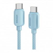 Дата кабель USB-C to USB-C 2.0m 100W blue Essager (EXCTT1-WLA03-P) (324224)