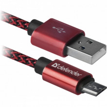 Дата кабель USB 2.0 AM to Micro 5P 1.0m USB08-03T red Defender (87801) (321324) Дата кабель USB 2.0 AM to Micro 5P 1.0m USB08-03T red Defender (87801) (321324)