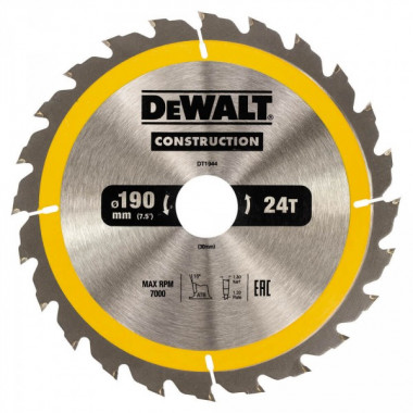 Диск пильный DeWALT DT1944 (252524)