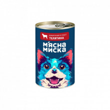 Консервы для собак М'ясна Миска шматочки в соусі з куркою 415 г (4820255192222) (322624)