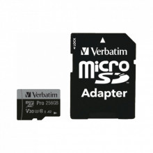 Карта памяти Verbatim 256GB microSDXC class 10 UHS-III PRO (47045) (317924)
