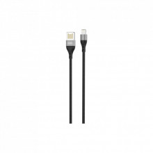 Дата кабель USB 2.0 AM to Lightning 1.0m 2.4A double-sided NB188 gray XO (6920680879694) (324924)