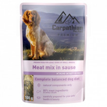 Влажный корм для собак Carpathian Pet Food мясное ассорти в соусе 100 г (4820111141142) (205134)