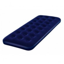 Велюровый односпальный матрас Inflatable bed 190x99x22 см Синий (343134)