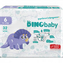 Подгузники Dino Baby Размер 6 (16+ кг) 32 шт (4823098413240) (347134)