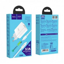 Сетевое зарядное устройство Hoco C80A Rapido PD18W+QC3.0 charger set Type-C to Lightning (196234)