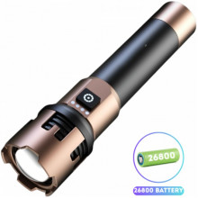 Фонарь ручной A70-GT, 1x26800, Power Bank, ЗУ Type-C, zoom фонарик (342234)
