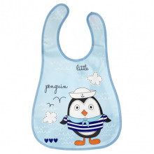 Слюнявчик клеенчатый "Little Penguin" MGZ-0605-3 на липучке