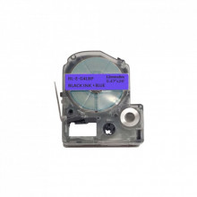 Лента для принтера этикеток UKRMARK RL-E-C4LBP-BK/BL, аналог LC4LBP. 12 мм х 8 м (900262) (286534)