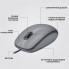 Мышка Logitech M110 Silent USB Mid Gray (910-006760) (340534)