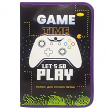 Папка для ручного труда на молнии А4 "Game time lets go play" АП-1002-7