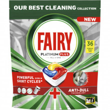 Таблетки для посудомоечных машин Fairy Platinum Plus All in One Lemon 36 шт. (8001841956541/8700216236232) (212634)