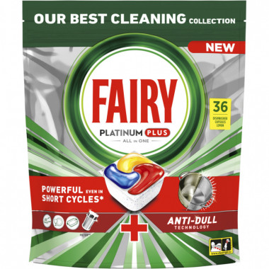Таблетки для посудомоечных машин Fairy Platinum Plus All in One Lemon 36 шт. (8001841956541/8700216236232) (212634)