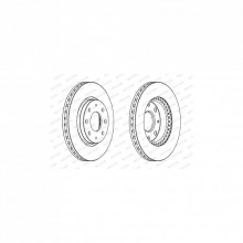 Тормозной диск FERODO DDF1528 (298634)