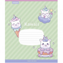 Тетрадь ученическая "Just be Kawaii" 012-3408K-5 в клетку, 12 листов
