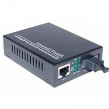 Медиаконвертер Merlion 10/100Base-TX to 100Base-F 1310нм, SM, SC/RJ-45, 25 км + БП (HTB-3100A / 1310_WDM) (199834)