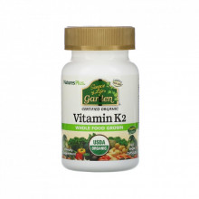 Витамин Natures Plus Органический Витамин K2 120мкг, Source of Life Garden, 60 г (NAP-30737) (303054)