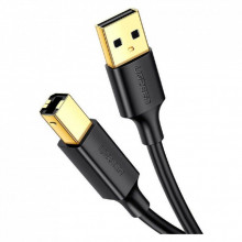 Кабель для принтера USB 2.0 AM/BM 3.0m US135 black Ugreen (10351) (319154)