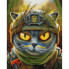 Алмазная мозаика "Котик разведчик" ©Марианна Пащук Brushme DBS1058 40х50 см