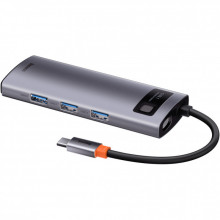 Концентратор Baseus USB3.1 Type-C to USB Type C PD 100W/HDMI 4K 60 Hz/3*USB 3.2 Gen1/ 5in1 (CAHUB-CX0G) (320954)
