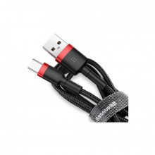 Дата кабель USB 2.0 AM to USB-C 2.0m 2A red-black Baseus (CATKLF-C91) (263164)