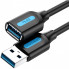 Дата кабель USB 3.0 AM/AF 0.5m black Vention (CBHBD) (344264)