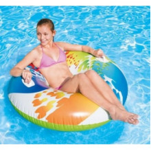 Круг для плаванья надувной Color Whirl Tube Intex 58202 EU с ручками 119 см (207364)