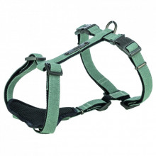 Шлей для собак Trixie CityStyle H-harness Хлопок L–XL 75–120 см 25 мм Светло-зеленая (4053032682672) (310564)