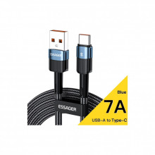 Дата кабель USB 2.0 AM to USB-C 2.0m 7A blue Essager (EXCT-XCA03) (324564)