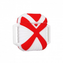 Чехол для наушников X-HuWei i-Smile для Apple AirPods IPH1443 Red+White (702334) (263764)