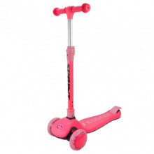 Самокат детский 3-х колесный Scooter SC2421(Pink) светящиеся колеса, розовый