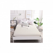 Простынь MirSon Moko White 0001 150х220 см (2200000674098) (326864)