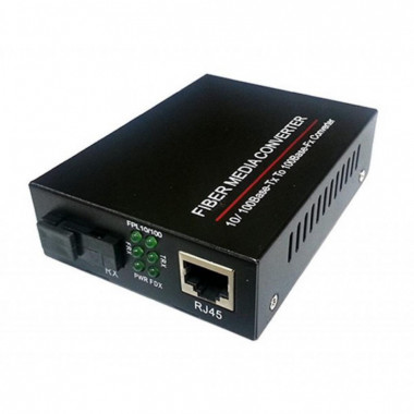 Медиаконвертер FoxGate 10/100Base-TX to 100Base-F 1550нм, SM, SC/PC, 20 км (EC-B-0,1-1SM-1550nm-20) (198964)