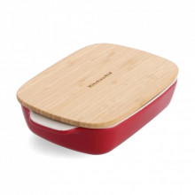 Форма для выпечки KitchenAid з кришкою керамогранітна 0,9 л Червона (CC006104-001) (288964)